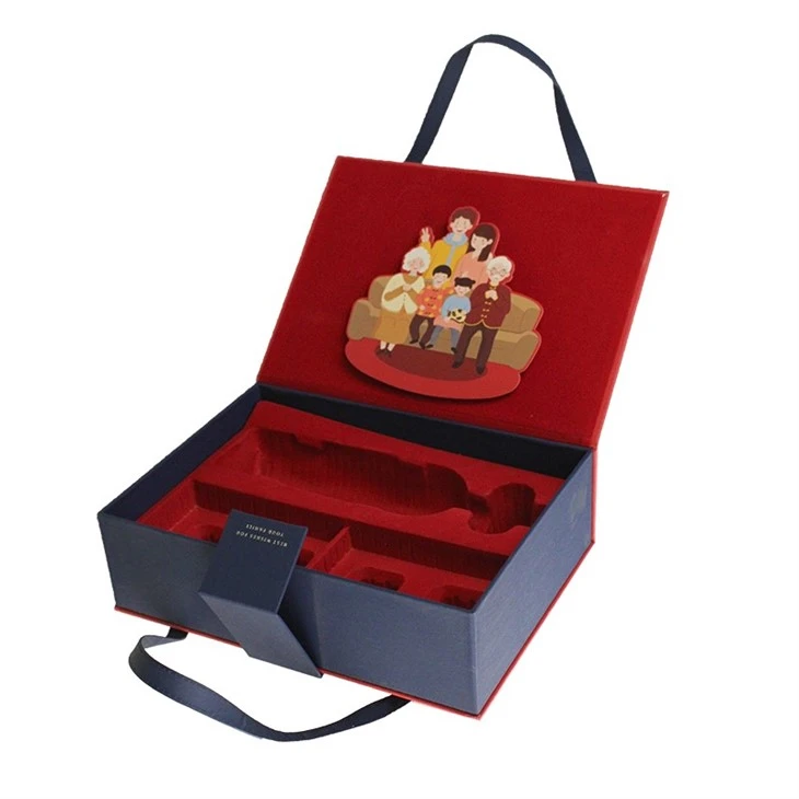 Red Magnetic Gift Box With Ribbon